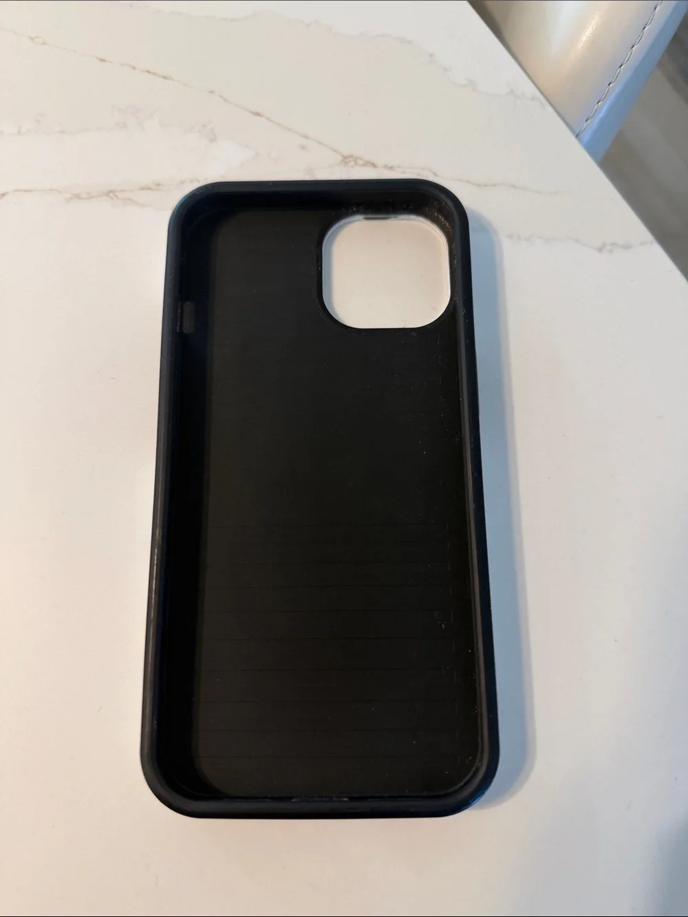 iPhone 14 White and Black Splash Protective Phone Case